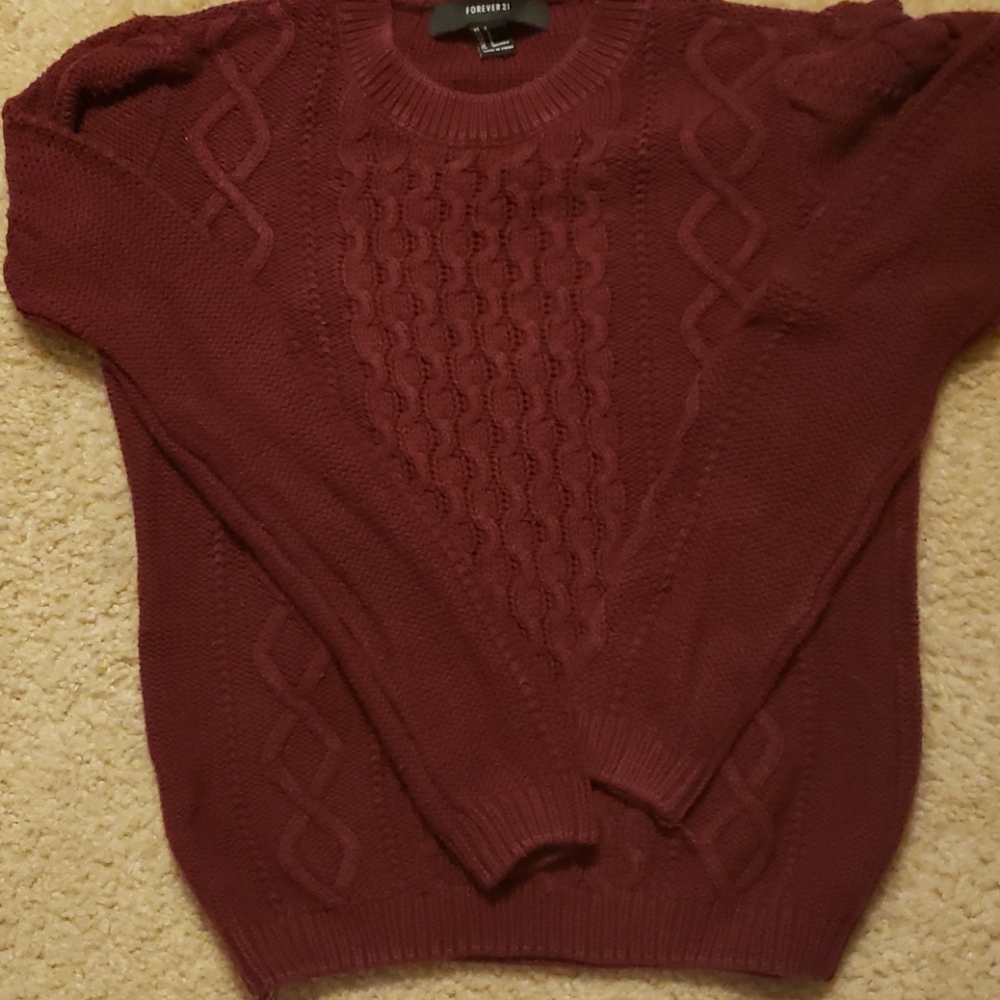 Crewneck knit sweater